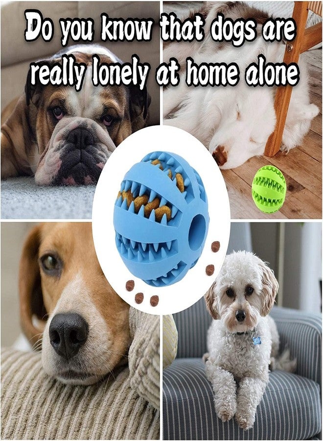 Pups&Pets Nontoxic Bite Resistant Teething Toys Balls for Small/Medium Dog and Puppy Cat, Dog Pet Food Treat Feeder Chew Tooth Cleaning Ball Exercise Game IQ Training Ball - Color May Vary - Image 5